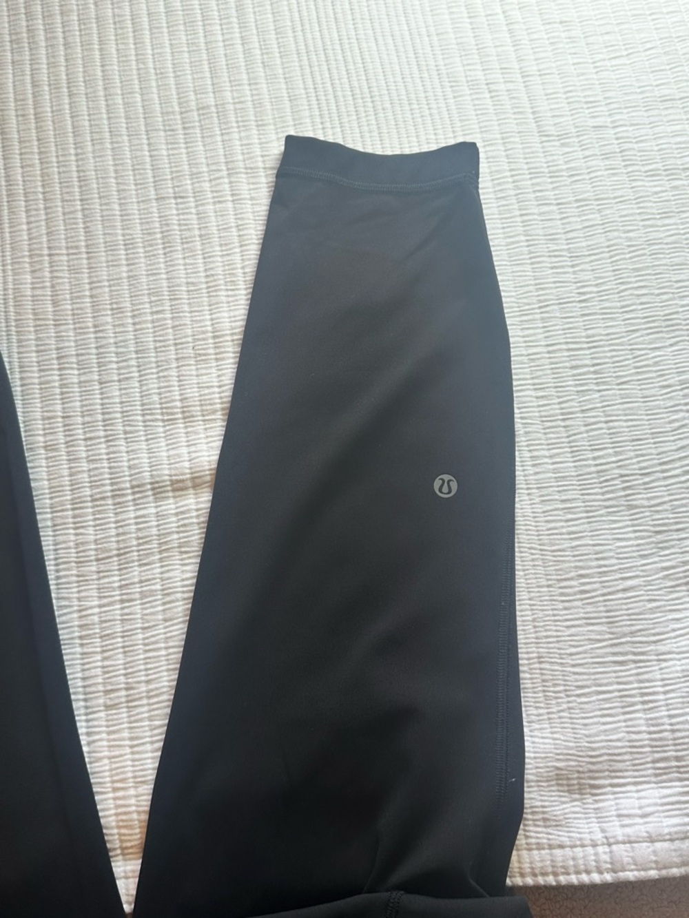 lululemon athletica Black Athletic leggings with Reflective Logo